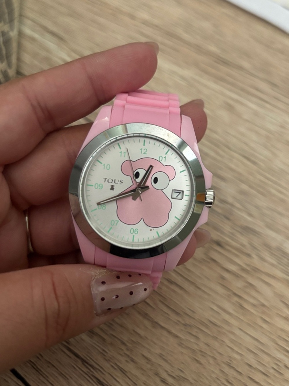 TOUS Pink women’s Silicone Bear Watch